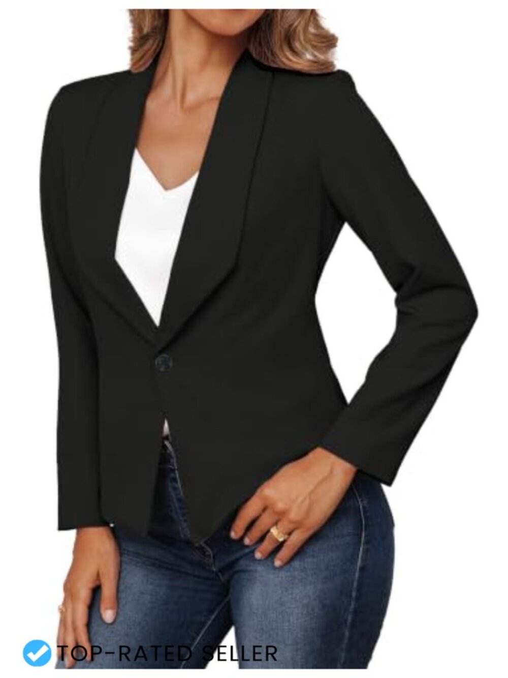 Women's Blazer Business Casual Long Sleeve Work Office Jacket
